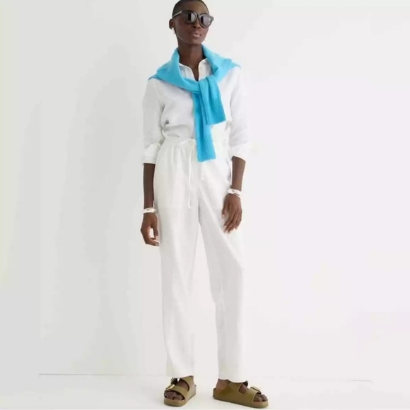 J Crew | Seaside Pant in Linen Blend - Picture 8 of 15